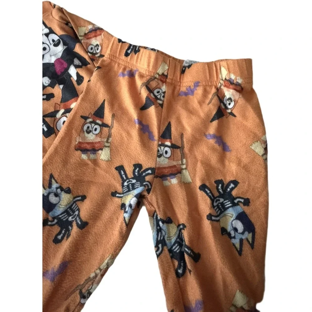 Bluey Halloween Pajama Set 2T Toddler Halloween Sleepwear Orange Long Sleeve PJ